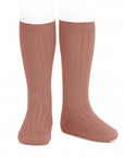 Teracota Ribbed Socks *LAST ONE LEFT* Size 2 Years