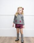 Dark Grey Ribbed Socks