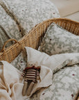 Garbo&Friends Pomegranate Muslin Baby Bassinet Bed Set