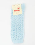 Baby Blue Long Lace Socks | Condor