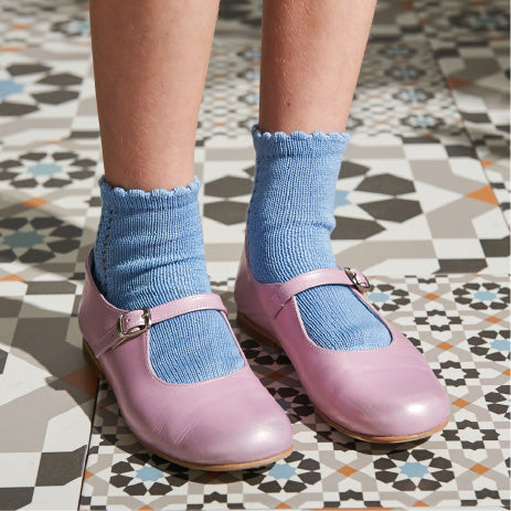 Short Lace Socks Summer Blue | Condor