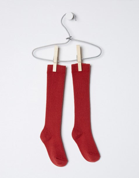 Ribbed Socks Red - Classical Child
 - 3