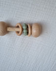 Beech & Silicone Rattle