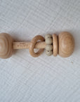 Beech & Silicone Rattle Linen