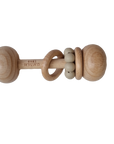 Beech & Silicone Rattle