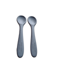 Silicone Spoon Denim Blue - 2 Pack
