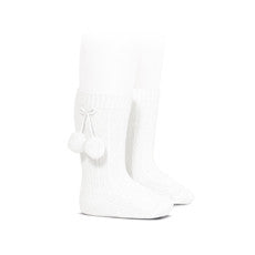 Pom pom knee high socks - Neutral - Classical Child
 - 2