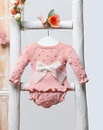 Baby Bow Detail Knitwear Set