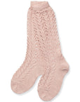 Old Rose Long Open Lace Socks | Condor