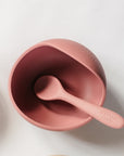 Silicone Suction Bowl Blush Pink