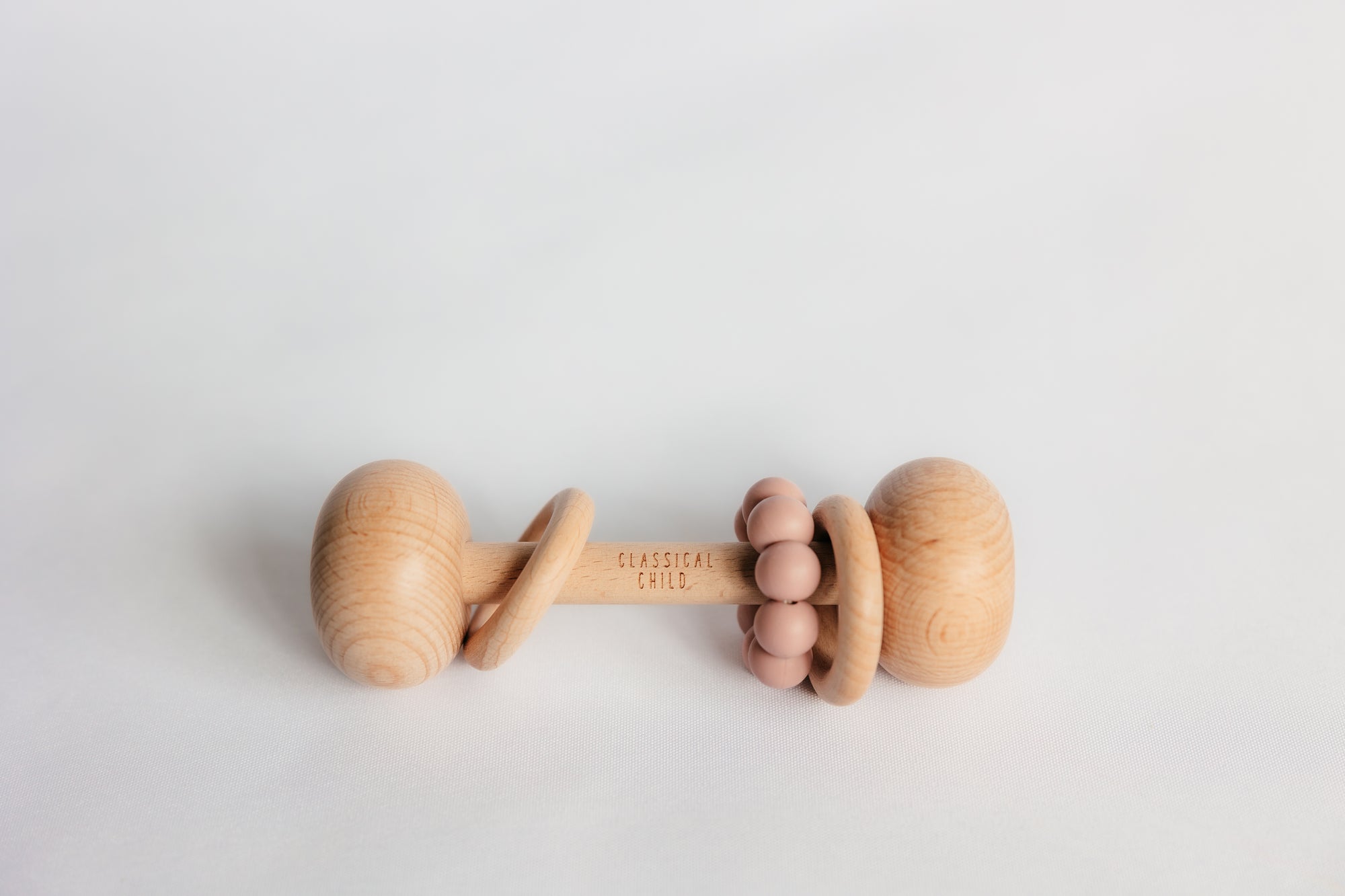 Beech &amp; Silicone Rattle