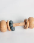 Beech & Silicone Rattle Denim