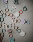 Mushie Rainbow Teether Cambridge Blue
