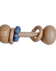 Beech & Silicone Rattle Denim