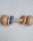 Beech & Silicone Rattle Denim