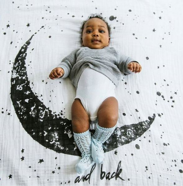 Baby Blue Long Lace Socks | Condor