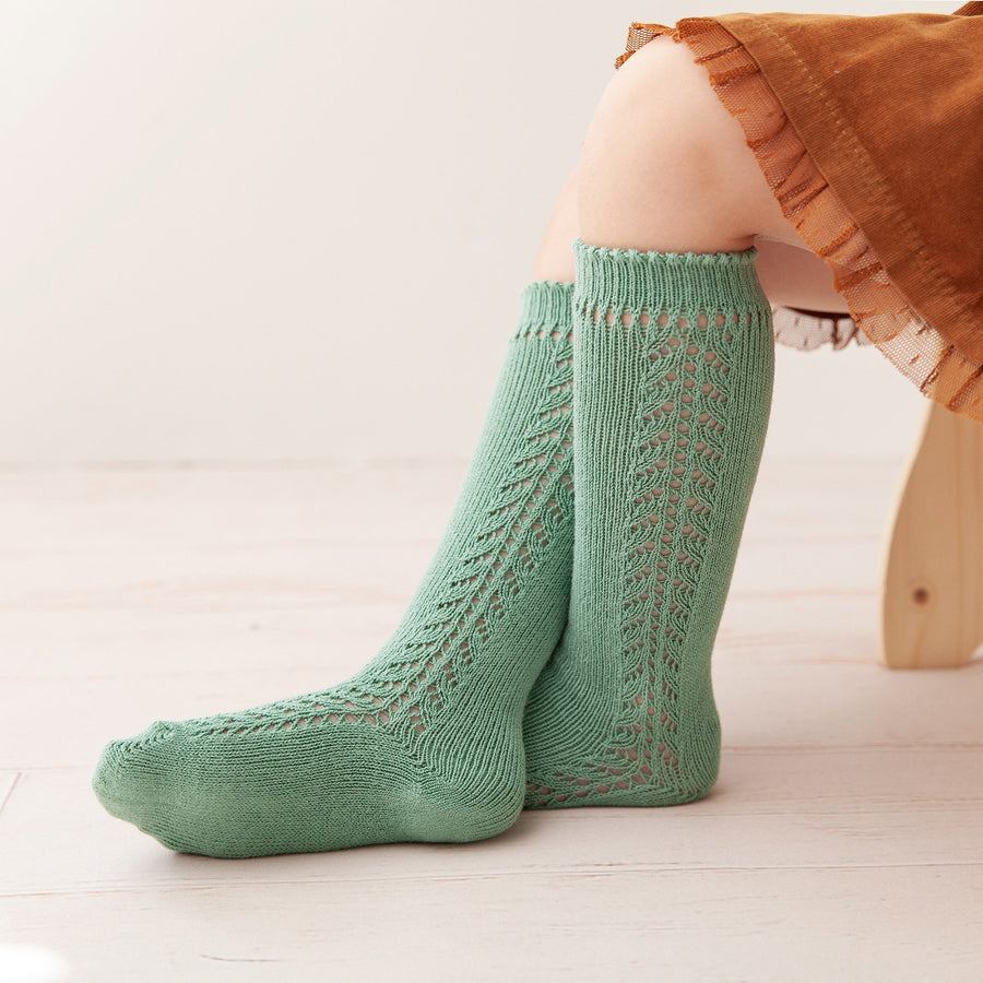 Long Side Detail Socks Jade | Condor