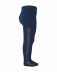 **PRE ORDER** Openwork Side Warm Tights Navy | Condor