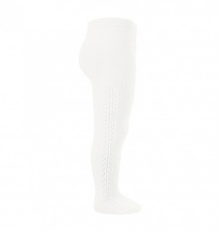 **PRE ORDER** Openwork Side Warm Tights Cream | Condor