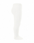 **PRE ORDER** Openwork Side Warm Tights Cream | Condor