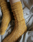 Mustard Long Lace Socks | Condor