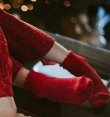 Short Lace Socks Red | Condor