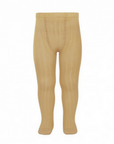 Gold Ribbed Tights