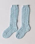 Baby Blue Long Lace Socks | Condor
