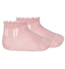 Perle Fancy Openwork Short Socks Newborn