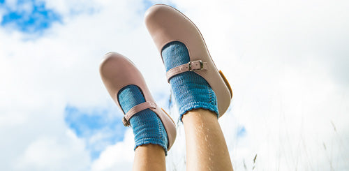 Short Lace Socks Summer Blue | Condor