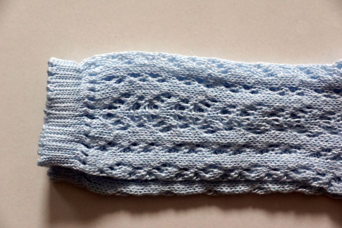 Baby Blue Long Lace Socks | Condor