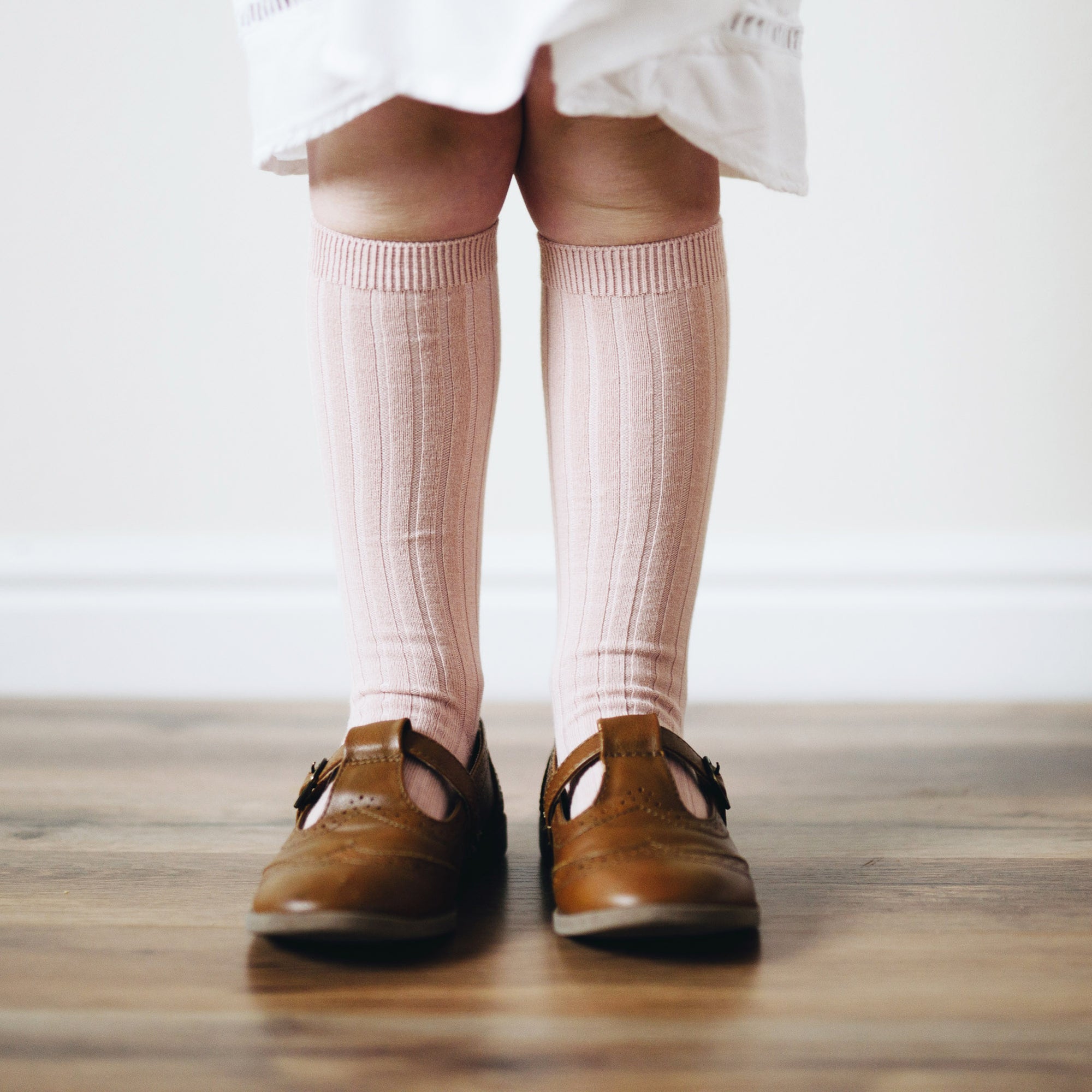 Ribbed Socks Dusky Rose