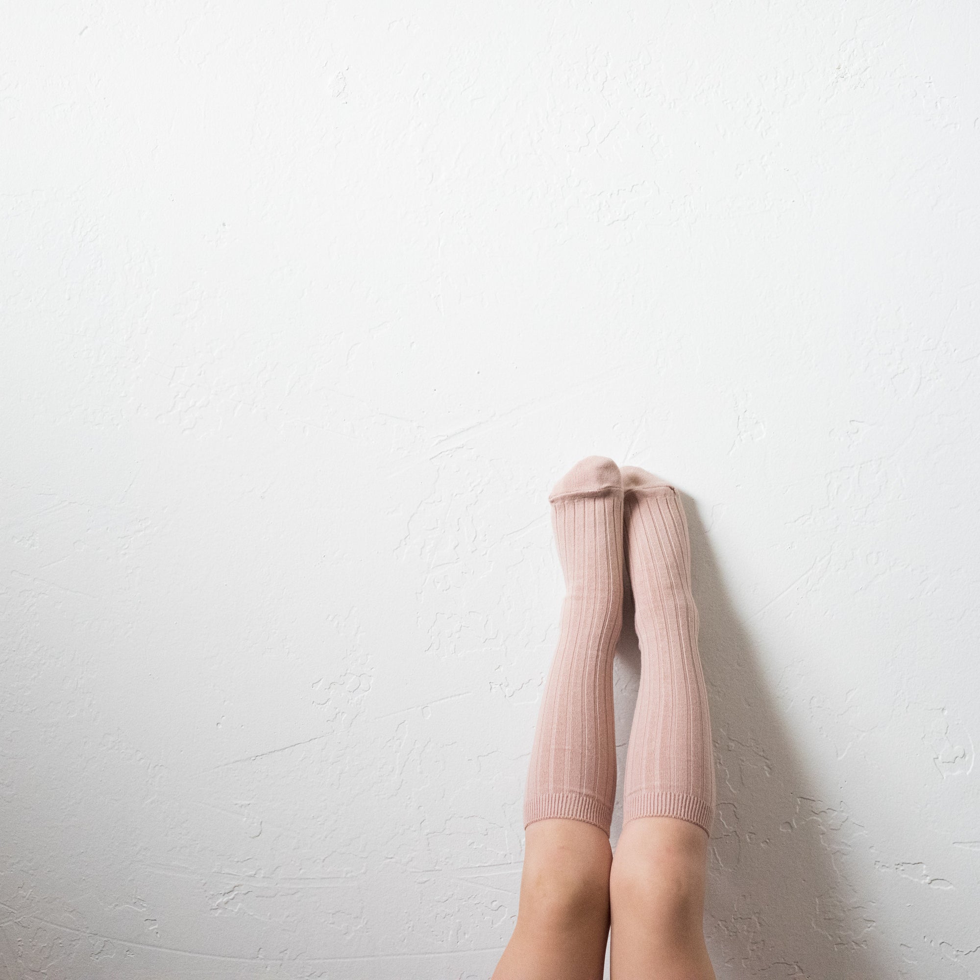 Ribbed Socks Dusky Rose