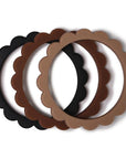 Mushie Teething Bracelet Flower 3 Pack
