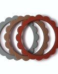 Mushie Teething Bracelet Flower 3 Pack