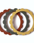 Mushie Teething Bracelet Flower 3 Pack