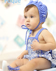 Baby Girls Blue Bonnet | Foque