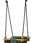Solvej Baby and Toddler Canvas Swing, Moss Green