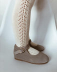 Openwork Side Warm Tights