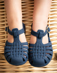 Classical Jelly Sandals Navy Blue