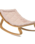 Charlie Crane Levo Baby Rocker in Beech with Nude Cushion