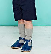 Ribbed Socks Aluminium - Classical Child
 - 1