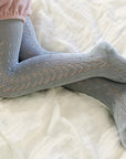Sage Green Openwork Tights | Condor