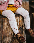 ** PRE ORDER** Cream Openwork Tights | Condor