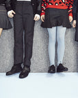 Dark Grey Ribbed Socks