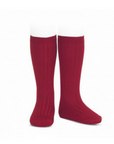 Ribbed Socks Cherry
