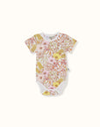 Goldie + Ace Vintage Floral Print Bodysuit Blush Short Sleeve