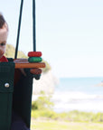 Solvej Baby and Toddler Canvas Swing, Forest Green
