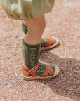 ** PRE ORDER** Forest Green Long Lace Socks | Condor