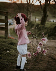 Pom pom knee high socks - Neutral